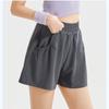 Women Sport Shorts High Waist Loose Fit Breathable with Pockets Pleated Design for Gym Running Yoga Casual Athletic Wear Comfortable
