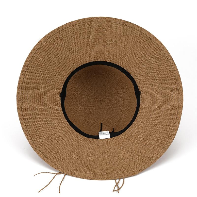 Ethnic Style Straw Hat Children Summer Big Brim Show Face Small Seaside Vacation Versatile Sunshade Sunscreen Hat