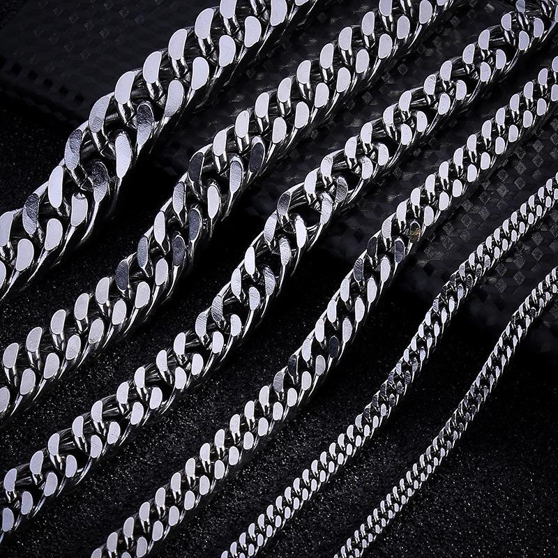 Top 316 L en acier inoxydable lourd Link Silver Byzantin Chaîne Hommes Collier 8/" 40/"