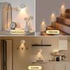 Motion Sensor Night Light Dimmable 3 Light Modes Auto On/Off Rechargeable Simple Installation Wireless Magnetic Wall Light