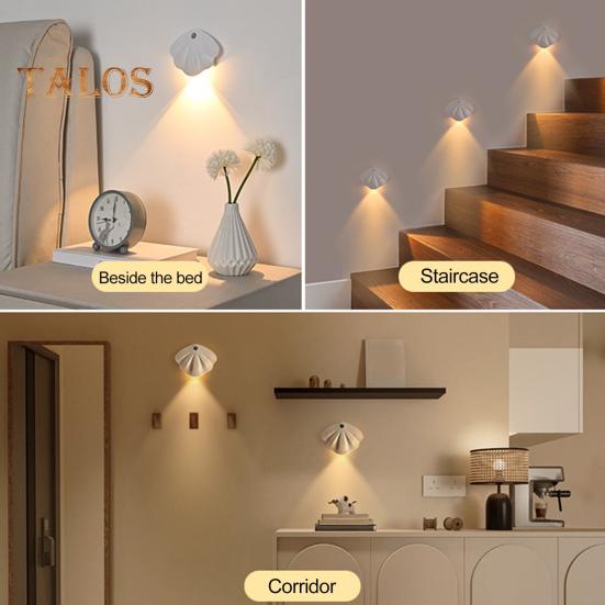 Motion Sensor Night Light Dimmable 3 Light Modes Auto On/Off Rechargeable Simple Installation Wireless Magnetic Wall Light