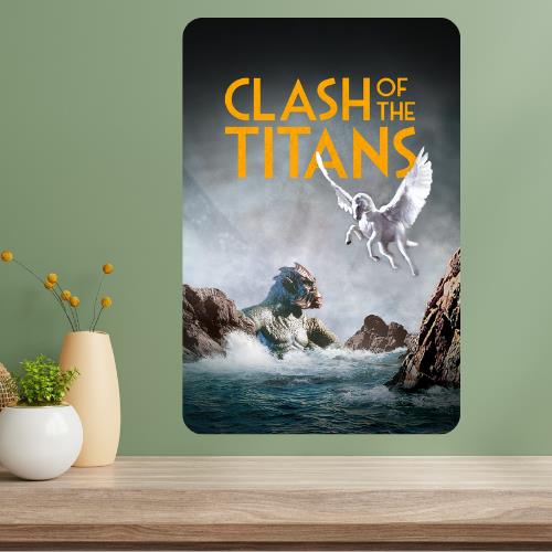 Clash of the Titans Classic Movie Metal Poster Sign 20x30cm(7.8x11.8inch)
