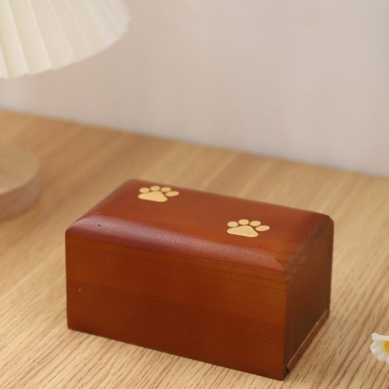 Dog Funeral Cremation Wood Urns for Ashes Pet Wood Memorial Urns Gifts Commemorate Love Funeral Cremation