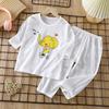 Kids' Breathable Cotton Pajama Set – Thin, Long-Sleeve for Boys & Girls