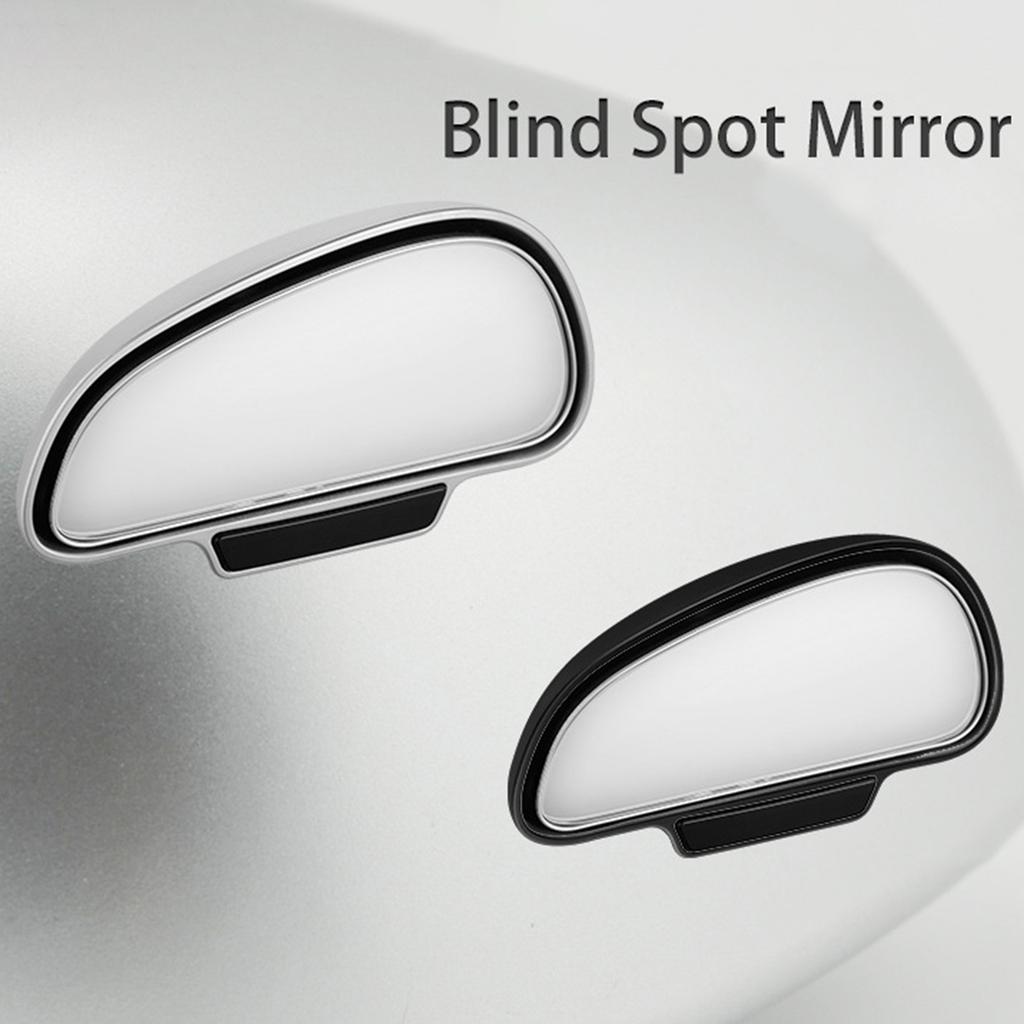 Car Blind Spot Reversing Parking Auxiliary Mirror Waterproof High Defination Glass Convex Rearview Wide Angle Adjustable