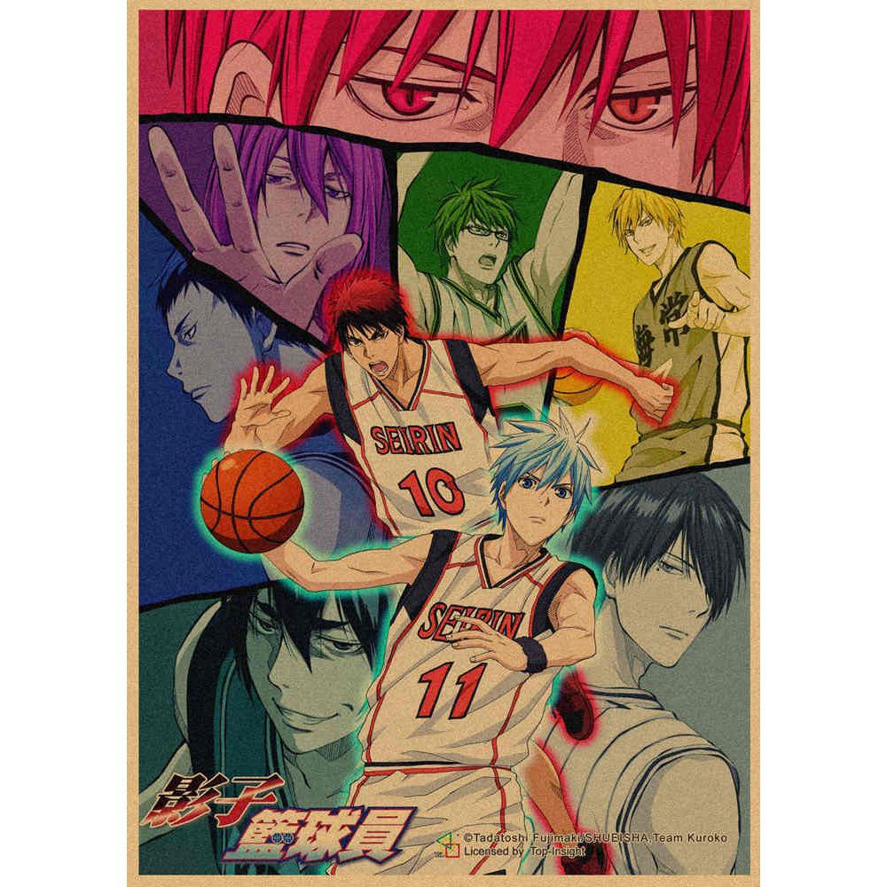 Kuroko's Basketball Retro Kraft Poster Decorative Wall Art Mural 407