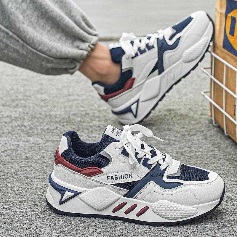 New Mesh Breathable Running Shoes Fashion Casual Non-slip Soft Soled Men's Shoes Student Shock Absorbing Sports Shoes