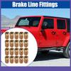 TWENTY M10x1.0 Threads Car Brake Line Fittings for 3/16" Steel Brake Line Tubing
