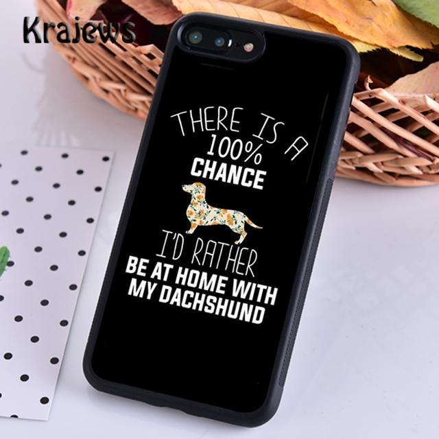 Krajews Sausage Dog Dachshund Quotes For iPhone 17 Air 16 Phone Case Cover 15 14 Plus 12 Pro Max Coque Fundas