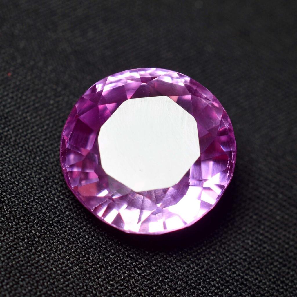 Exclusive Sale Natural Sapphire Pink Round  12.30 Ct Loose Gemstone CERTIFIED