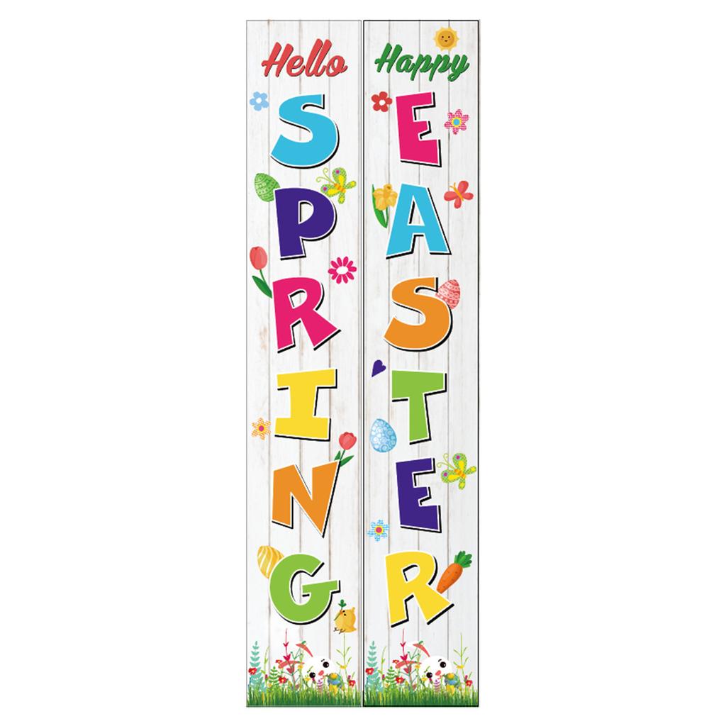 180 * 30Cm Easter Family Party Festival Atmosphere Arrangement Flag Polyester Cloth Couplet Customization