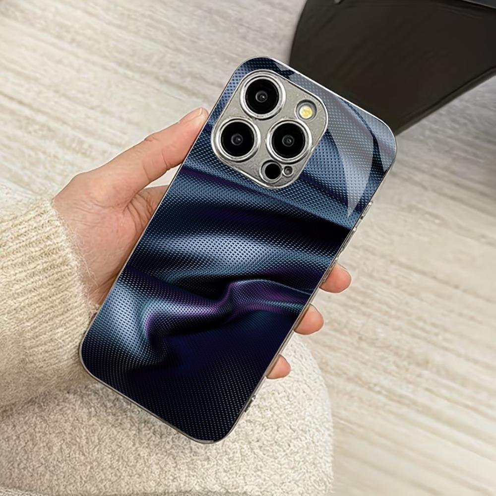 Three-dimensional space fashion phone cases carcasa Smartphone Glass Phone Case for iPhone 17 16 15 14 13 12 pm Pro Plus fundas