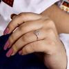 Double Heart Silver Ring, 925 Sterling Silver Minimalist Love Ring, Open Heart Design Dainty Ring Gift for Her.