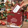Ugly Sweater Contest Ballot Box And Voting Card For Christmas New Year Party
