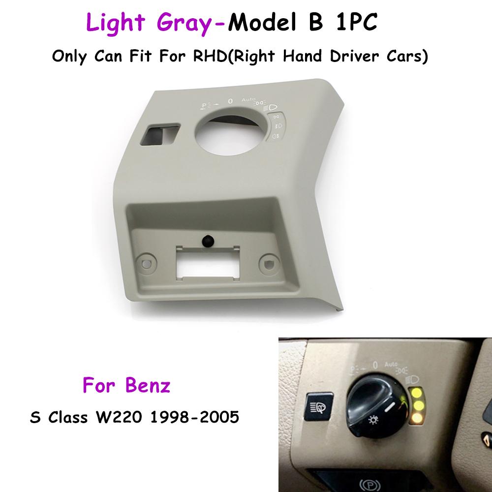 W220 1998-2005 Right Hand Driver Cars Front Dashboard Headlight Switch Control Cover Trim For Mercedes Benz S Class S500 S600