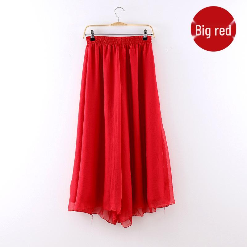 Flowy Women's Ethnic Jazz Dance Skirt Pants
