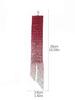 DINGKA Sparkly Wide Band Rhinestone Tassel Bracelet: Versatile Diamond Bangle for Women, Fashion Hand Jewelry.