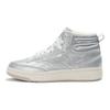 Reebok Club C 85 W+ Mid Classic Trend Comfortable Versatile Liquid Silver High-Top Sneakers Unisex Sneakers Silver-Gray 24FRC909U4GG8