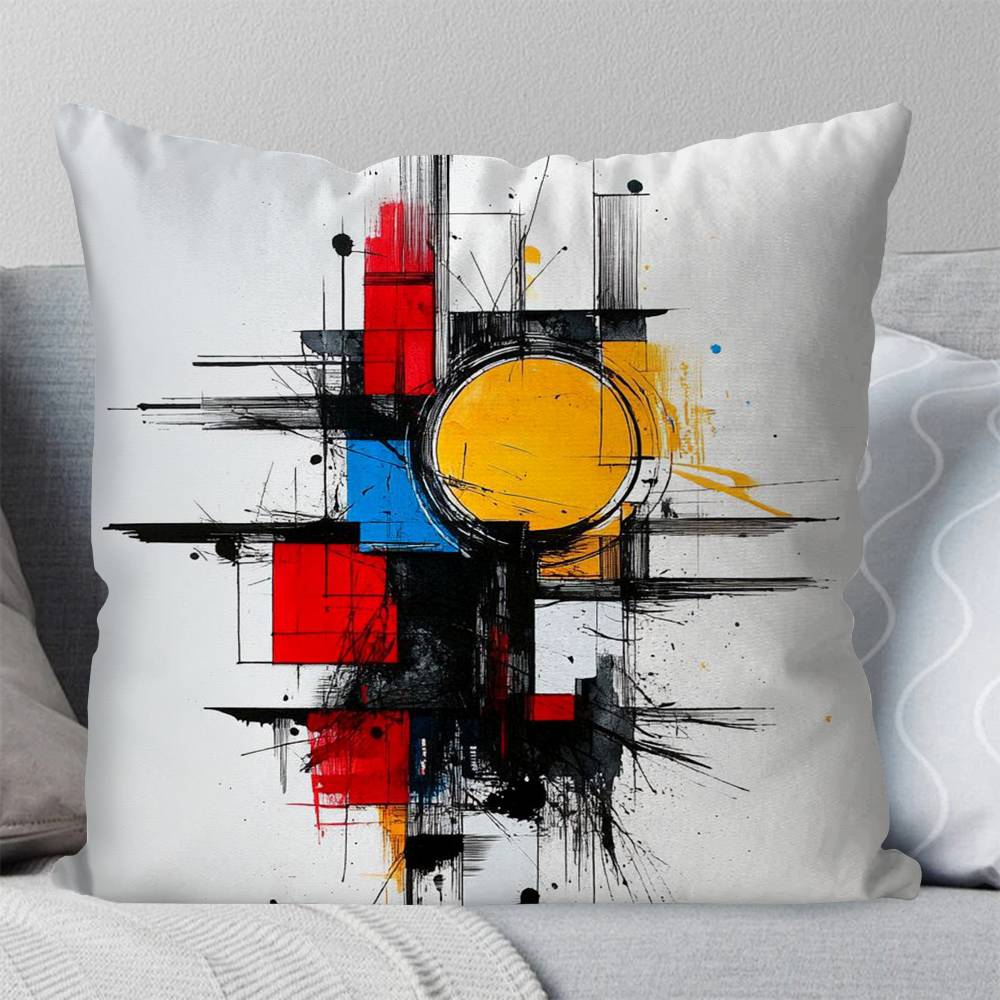 Abstract Geometric Pillow Case Fashion Square Pillowcase Bedroom Sofa Room Ins Decoration Leisure