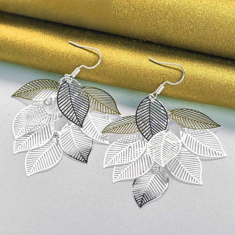 925er Sterling Silber Schmuck mit Blättern