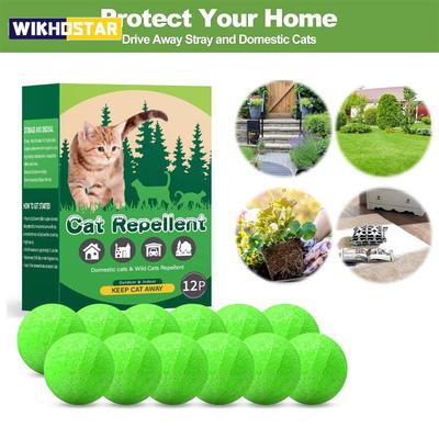 Repellente per Gatti Esterno Interno Naturale Olio di Menta Piperita Palla Repellente per Gatti Repellente per Cani Tieni i Gatti Fuori da Prato Cortile Giardino