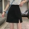 High Waist A-Line Slit Miniskirt - XS Plus Sizes, Trendy Summer Suit for Hot Girls