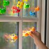 Colorful Soft Silicone Animal Suction Toys 9Pcs Stress Relief Sensory Toy Parent-Child Interactive Sucker Building Game Gift