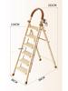 Multifunctional Carbon Steel Telescopic Folding A-Frame Ladder and Clothes Rack