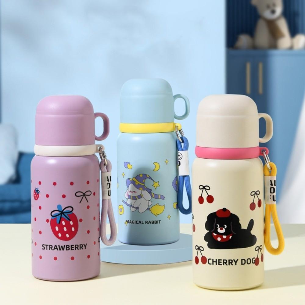 

Cute Cartoon Insulated Cup 500ML Water Bottle High Quality Water Cup фіолетовий