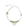 Hetian Jade & Silver Butterfly Bracelet - Exquisite Chinese Style Summer Accessory with Lucky Beads for Women