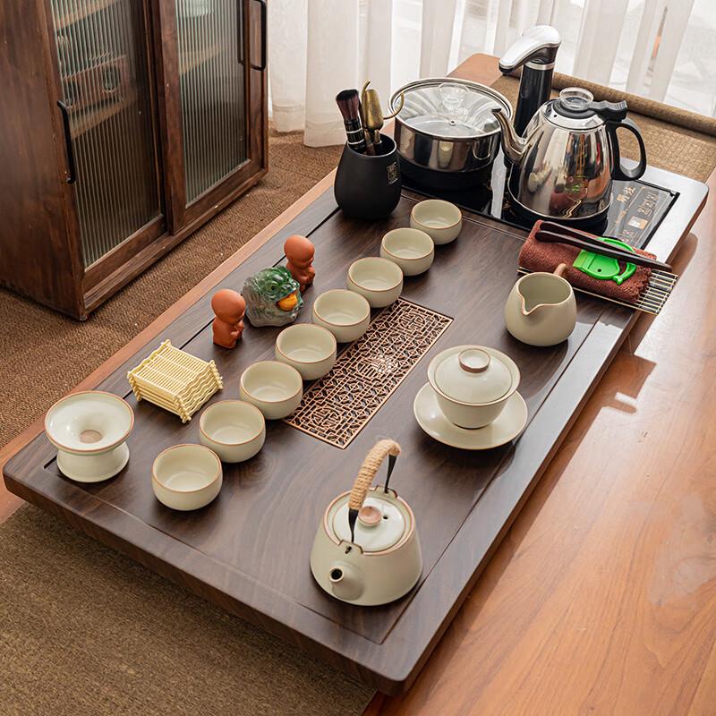 Chinese Gongfu Tea Set with Zisha Tea Tray