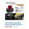 WLR - Universal Black Fuel Pressure Regulator With White Oil Gauge 3 Pieces AN6 Fittings 30-70 PSI WLR7845