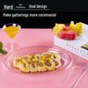 Thickened Transparent PS Plastic Plates - Crystal Butterfly Design for Steak, Fruit & More