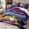 Custom Name Text 3Pcs Bedding Set Among Us Duvet Cover And Two Pillowcases