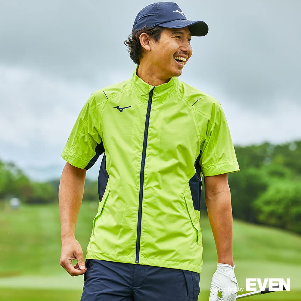Mizuno Nexlite Plus Golfové oblečení do deště Třída Vodotěsnost Prodyšnost Lehké Velikost M Sada, Lehké, Vodoodpudivé (100 praní, 3), Voděodolnost 20 000 mm,