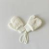 Baby Cartoon Bear Label Mittens Winter Warm Kids Girls Gloves Soft Fur Children Toddler Thick Child Fleece Cartoon Mittens 1-4Y