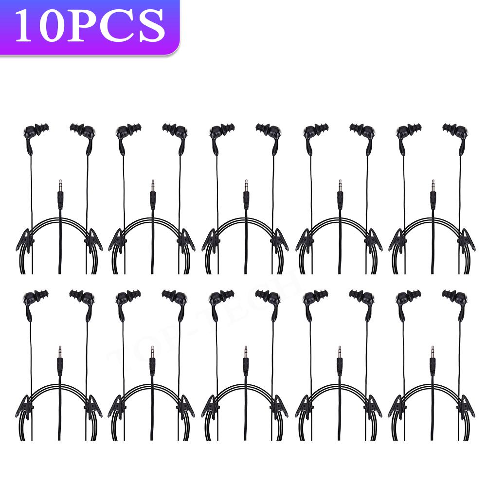 3.5mm Sports In-ear Swimming Earphone Waterproof Music Headphone For iPhone MP3 Player Wired Sports Headsets 1PC 2PCS 3PCS 10PCS