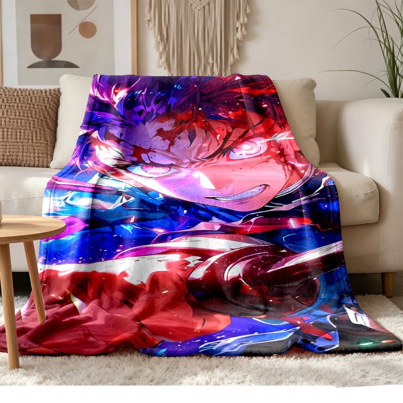 Demon Slayer Soft and comfortable flannel Suitable for sofas living rooms outdoor camping travel and also makes a great anniversary gif