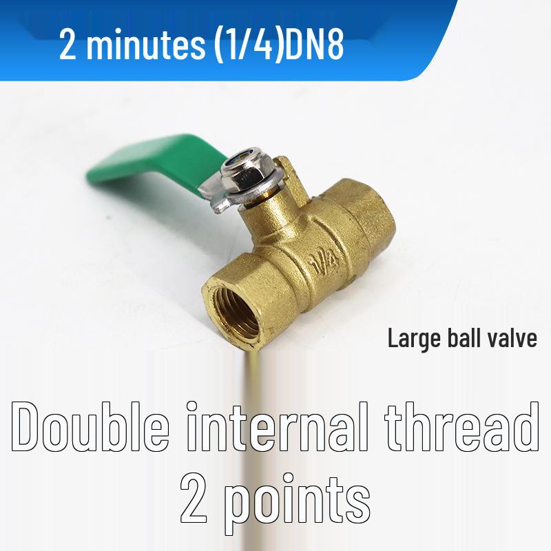Pneumatic 4-Point Copper Ball Valve Switch for Air Compressor and Water Pipe, Internal/External Thread
