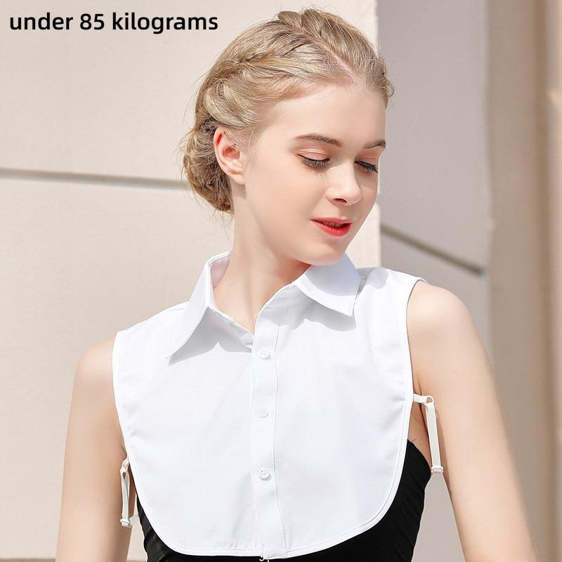 

3pcs Multifunctional Professional Style Shirt with Fake Collar,Square Collar Suitable for Graduation Ceremony with Formal Cloths белый