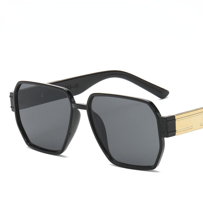 Lunettes de soleil carrées Lunettes de soleil polyvalentes de célébrité sur Internet Lunettes de soleil anti-ultraviolets