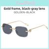 2025 Winter Unisex Frameless Color Shift Sunglasses With Uv400 For Street Style And Parties