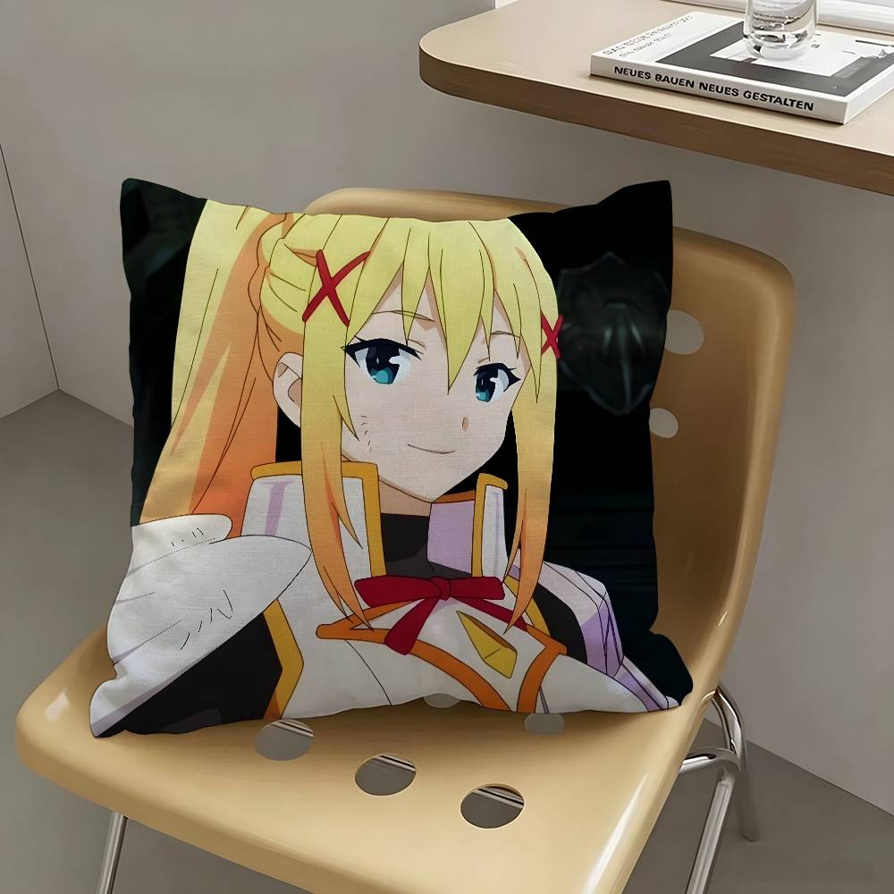 1pc Lalatina Dustiness Ford Anime Characters Pillow Case Fashion Square Pillowcase Bedroom Sofa Room Ins Decoration Leisure