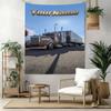Kw Heavy Trucks Custom Your Name Wall Decor Tapestry Art For Pet Memorial Birthdaywedding Party Backdrop Family Gift