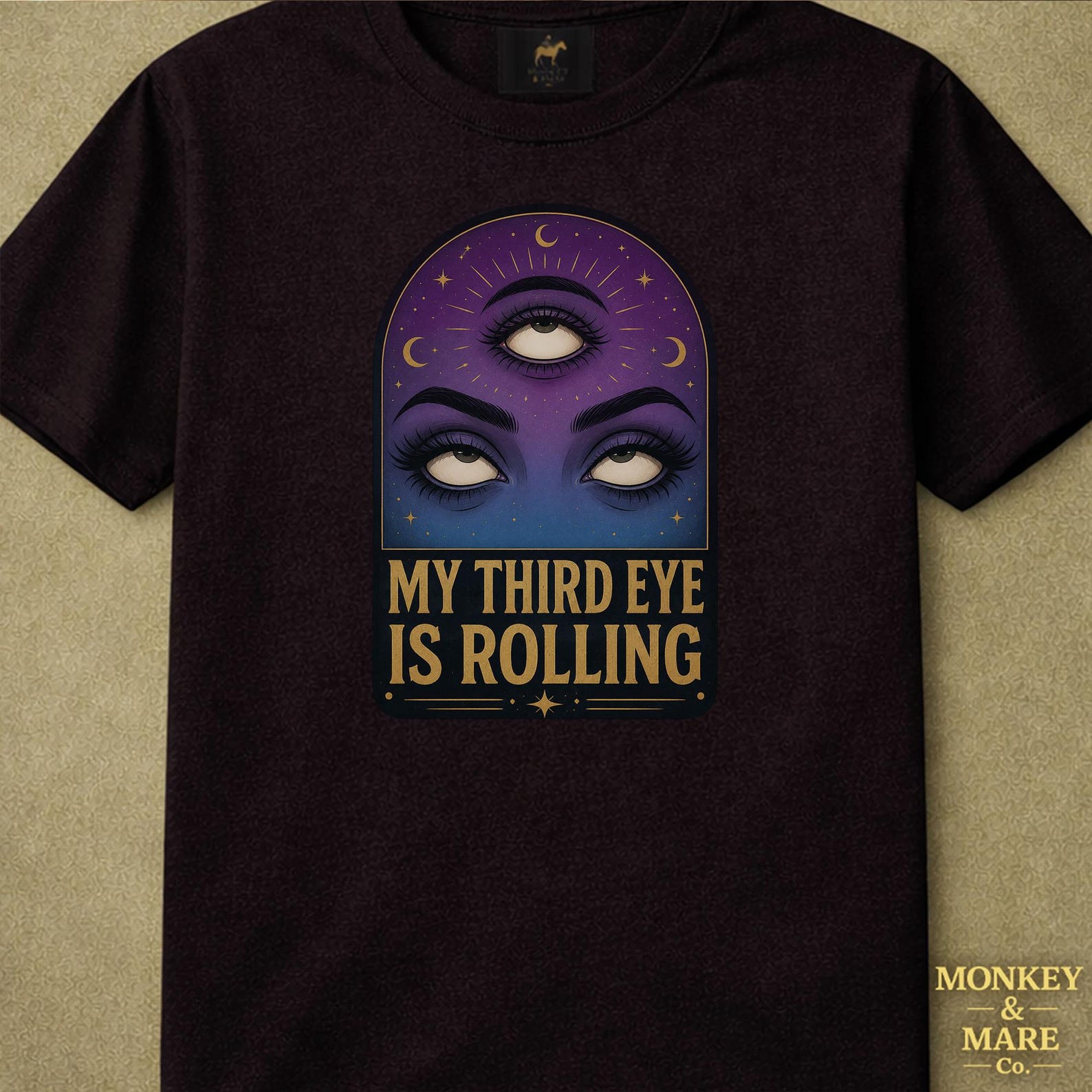 Third Eye Shirt, My Third Eye Is Rolling, Sarcastic Spiritual Witchy Humor Cosmic Astrology Shirt 4XL