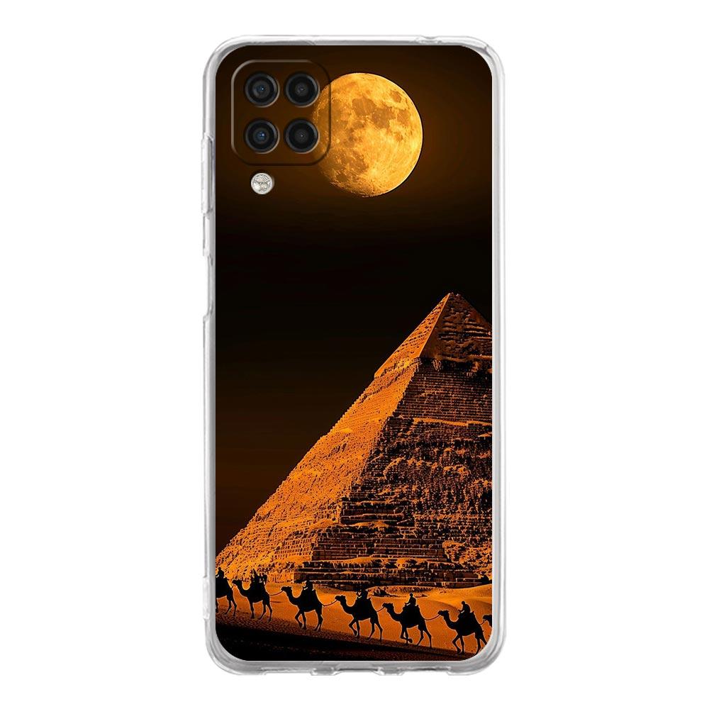Phone Case For Samsung A13 A33 A35 A55 A73 A53 A23 A51 A71 A21S A31 A41 A05s A03S A15 A25 5G Cover Ancient Egypt God Pyramid