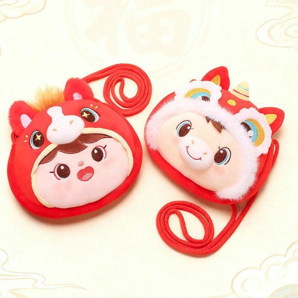 Red Packet Horse Year Money Bag Lucky Horse Lucky Horse Plush Bag  Chinese New Year