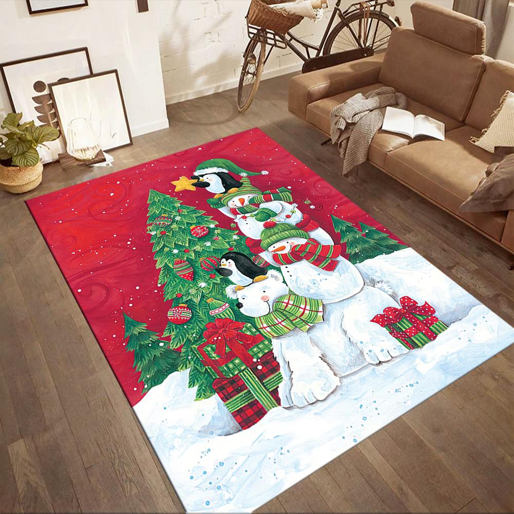 Christmas 216 Floor Rug Office Rug Design for Kitchen Living Rooms Hallway Outdoor Anti-slip Rug Decorate Offices Gift for Festivals