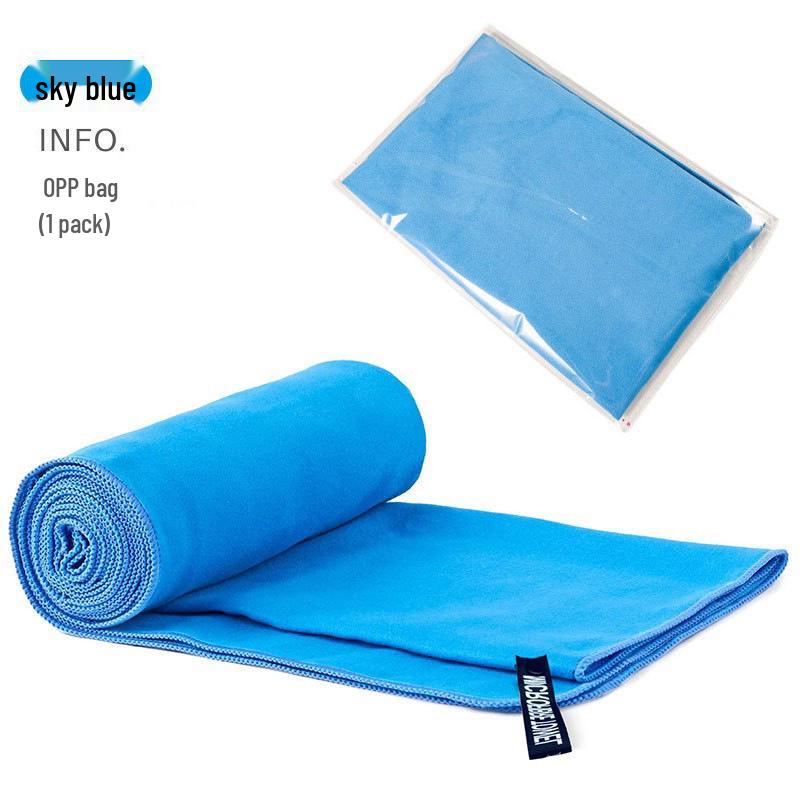 Ultra-Fine Double-Sided Quick-Dry Plush Towel - Beach, Sports & Sweat-Absorbing, Customizable with Logo