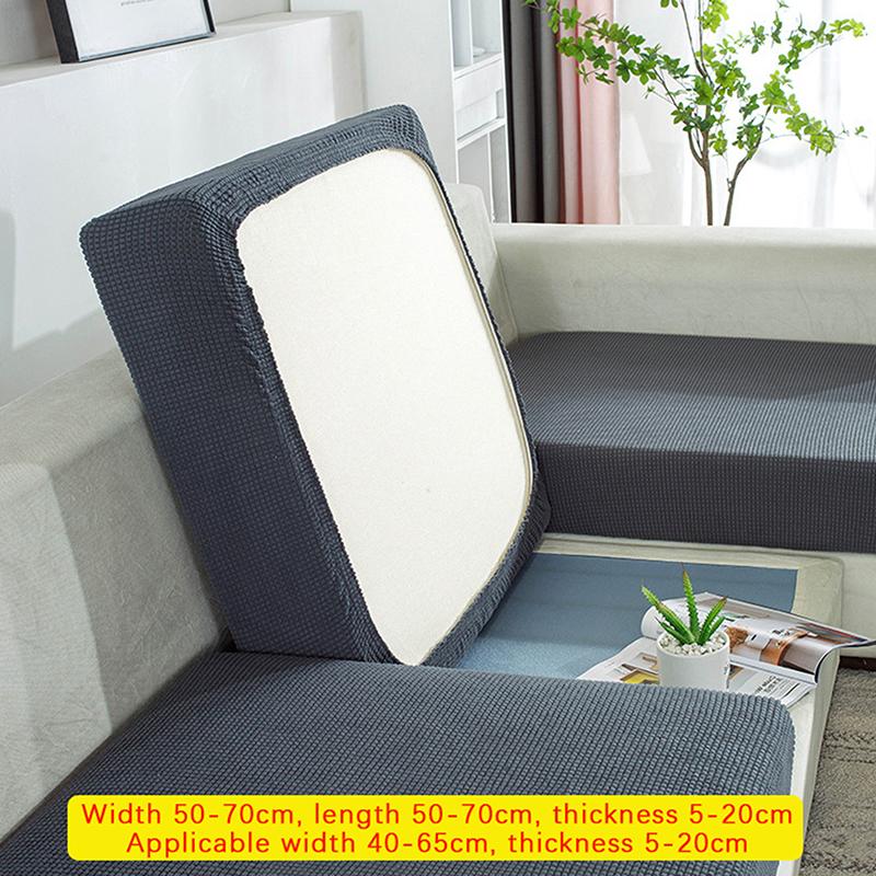 Elastischer Sofasitzbezug Dehnbarer 1-Sitzer Kissenüberzug Rutschfest Staub Sofa Couch Dicker Kissenbezug